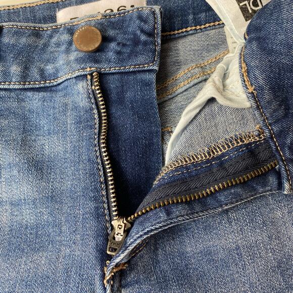 DL1961 Lara Instasculpt Jeans Crop Flare In Davidson Frayed Hem Womens Sz 26 - Picture 4 of 13